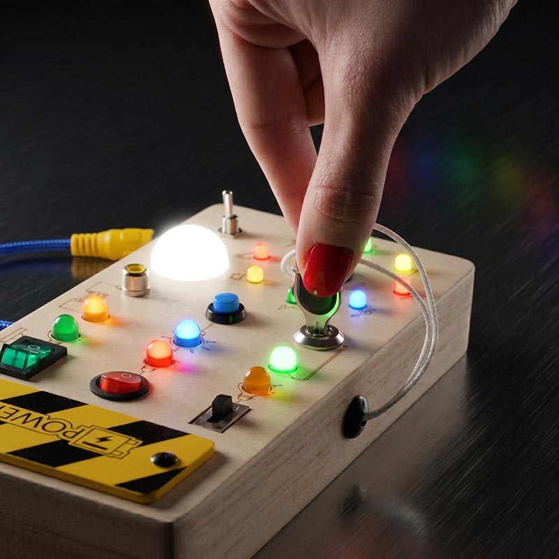 Montessori Wooden Switch Board