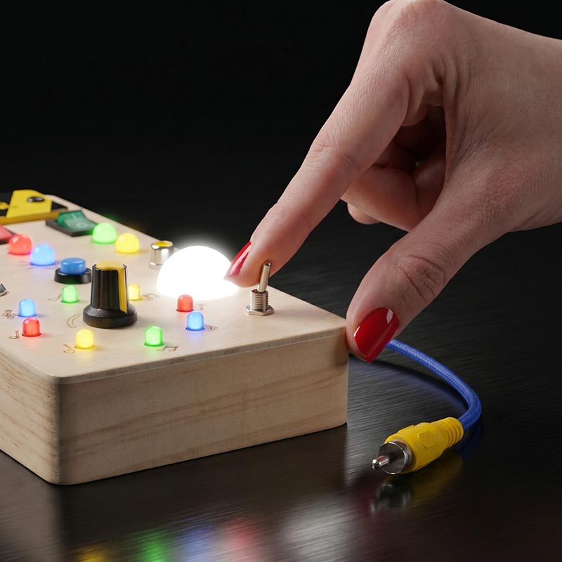 Montessori Wooden Switch Board