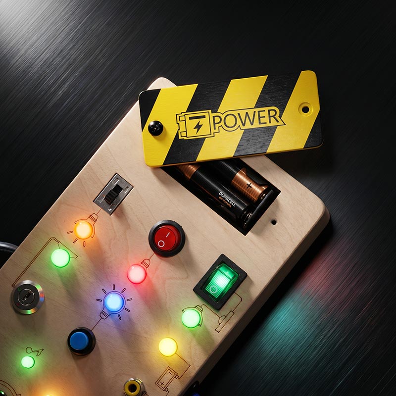 Montessori Wooden Switch Board