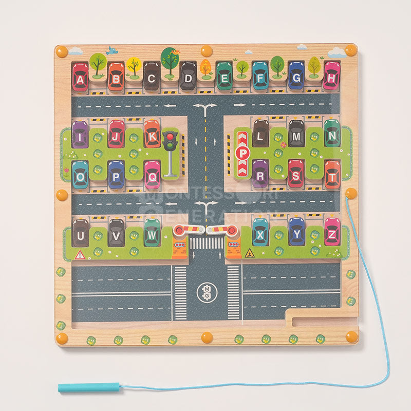Montessori Alphabet Parking Maze
