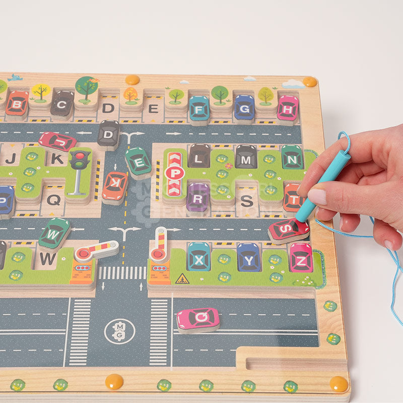 Montessori Alphabet Parking Maze
