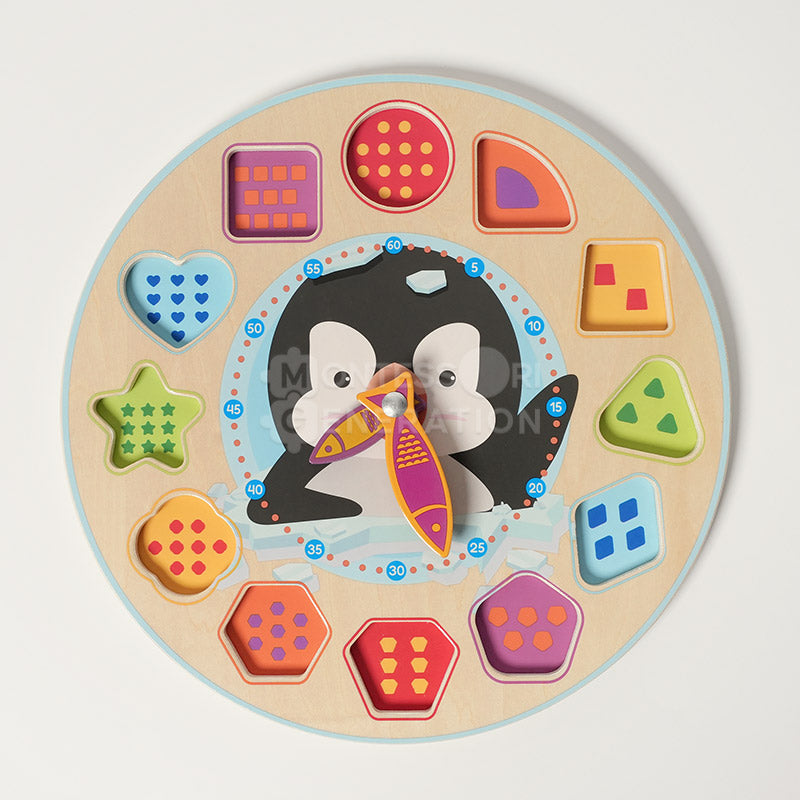 Montessori Penguin's Clock