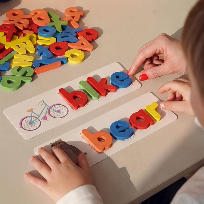 Montessori Wooden Spelling Game